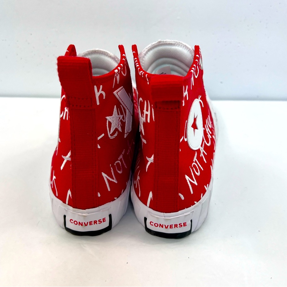 ⭐️CONVERSE 💯 “NOT A CHUCK”, RED, UNISEX MEN’S 9, WOMEN’S 11, HIGH TOP SNEAKERS - Picture 4 of 14